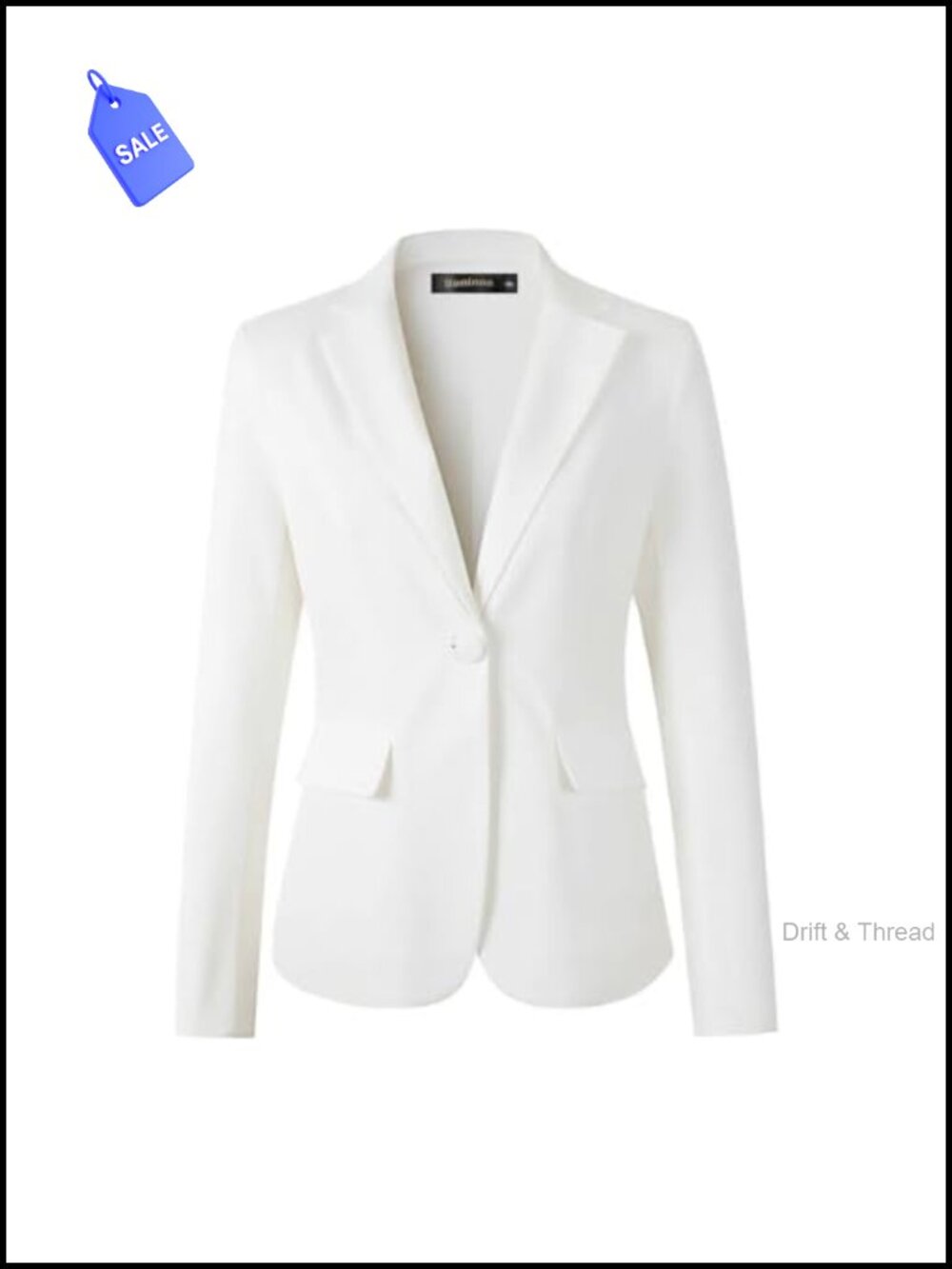 Women's One Button Blazer Long Sleeve Business Casual Work Suit Jacket
